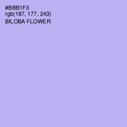 #BBB1F3 - Biloba Flower Color Image